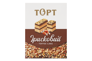 Торт бісквітний Ірисковий ТОВ Бріошь лоток 600г
