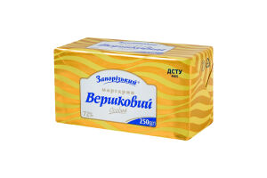Маргарин 72% столовий Вершковий особий Запорізький м/у 250г