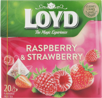 Чай Loyd 20 шт. пірам. Малина Полуниця (Польща)