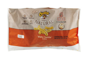 Cheetos Simply Natural White Cheddar Puffs - 6 CT