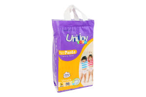 Трусики-подгузники для детей 9-14кг L Soft Baby Unijoy 56шт