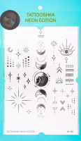 Тату Tattooshka Night snow неонові тимчасові