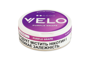 Подушечки никотиносодержащие бестабачные с подсластителями Velo Мягкий Purple grape 15х0.42г
