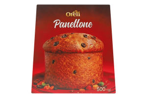 Кекс с изюмом и цукатами Панеттоне Oreli к/у 500г