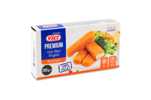 Палочки рыбные замороженные из филе в панировке Premium Vici к/у 250г