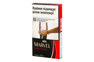 Сигариллы с фильтром Marvel Super slims Scarlet Reserve 20шт