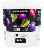 Повидло сливове пастеризоване 500г відро Master-Food