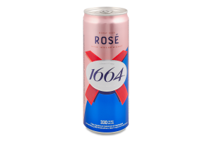 Пиво специальное 330мл 4.5% пшеничное пастеризованное Rose Edition Kronenbourg 1664 ж/б
