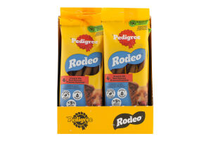 Корм сухий додатковий для дорослих собак З яловичиною Rodeo Pedigree д/п 70г