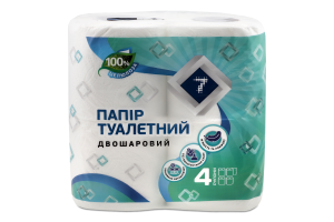 Туал. папір Семерка 4 шт. Біла