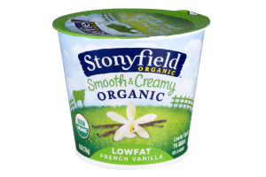 Stonyfield Organic Smooth & Creamy Lowfat Yogurt French Vanilla