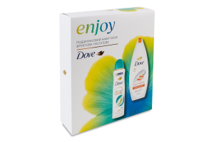 Набір Антиперспірант Груша та алое вера 150мл + Гель для душу Фруктове живлення 250мл Фруктова насолода Dove 2шт