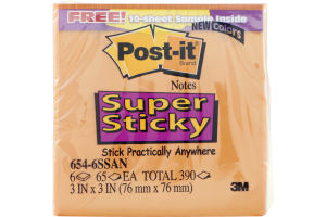 Post-it Notes Super Sticky - 6 PK