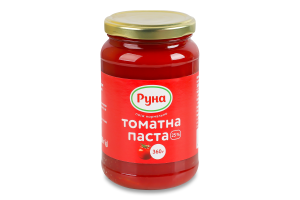 Паста томатна 25% стерилізована Руна в/с с/б 360г
