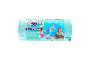 Пакети для сміття з затяжками 35л Тропічний аромат Діамантові Pani Blysk 12шт