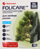 Добриво мінеральне д/хвойних рослин 20г Folicare