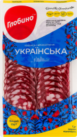 Колбаса нарезка Украинская Глобино c/к в/с лоток 0.08кг