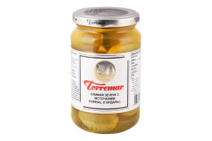 Оливки зелені з кісточками Гордаль Torremar с/б 350г