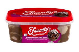 Friendly's Signature Sundae Forbidden Chocolate Fudge Brownie