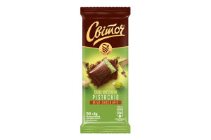 Шоколад молочный Pistachio Світоч м/у 90г
