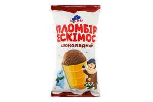 Мороженое пломбир Эскимос шоколадный Рудь м/у 80г