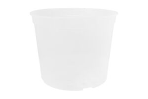 Вазон д/квітів дренажний прозорий 28*22см Алеана