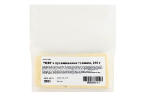 Продукт соевый с прованскими травами Тофу ТОВ Шинкар Агро в/у 250г