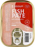 Паштет Diplomats 100 г шпротний Red Chermoula (Латвія)