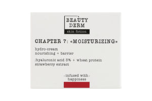 Гідро-крем для обличчя з гіалуроновою кислотою та полуницею Skin fiction Beautyderm 50мл