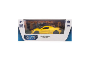 Іграшка Автомодель Chevrolet Corvette C8 Z06 2024 жовтий/червоний TechnoDrive