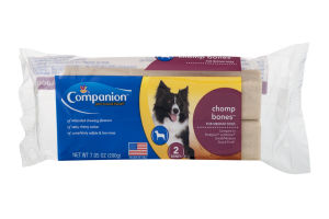 Companion Chomp Bones for Medium Dogs - 2 CT