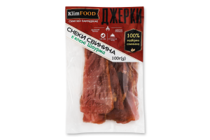 Снеки из свинины вяленые Шаурма Джерки KlimFood м/у 100г