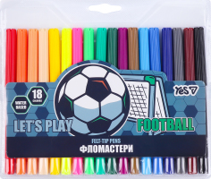 Фломастери Yes! Football 18кол