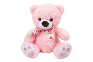 Іграшка м"яка Ведмедик 6/4 з бантом 30см Копиця