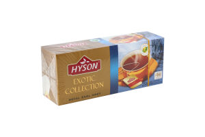 Чай черный Королевский Эрл Грей Exotic collection Hyson к/у 25х2г