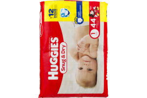 Huggies Snug & Dry Diapers Size 1 - 44 CT