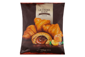 Круасан з начинкою зі смаком абрикосу La Crema de Alva м/у 210г