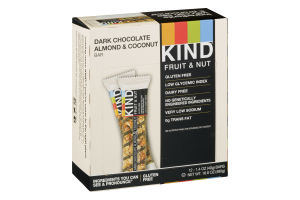 KIND Fruit & Nut Bars Dark Chocolate Almond & Coconut - 12 CT