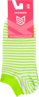 Шкарпетки жіночі MovementStandard №MS M0118S 073 36-38 білий-салатовий