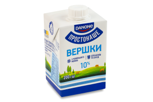 Вершки 10% стерилізовані Простонаше т/п 200г