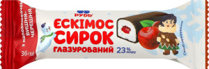 Сирок глазурований 23% з наповнювачем Вишня-черешня Ескімос Рудь м/у 36г