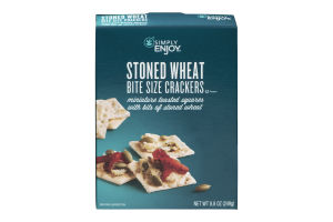 Simply Enjoy Bite Size Crackers Stoned Wheat