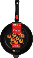 Сковорода ДеЛюкс антипригарне покриття індукційне дно з"ємна ручка 28см2817P Біол