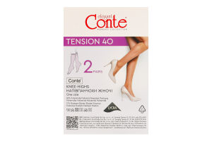 Получулки женские Conte elegant Tension 40den 23-25 bronz 2пары