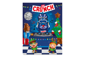 Набор фигур из молочного шоколада с рисовыми криспами Адвент календарь Crunch к/у 182г