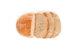 Хлеб половинка в нарезке пшеничный Домашний Добрий м/у 0.3кг