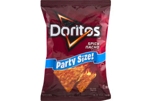 Doritos Tortilla Chips Spicy Nacho Party Size