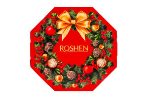 Набор подарочный Рождественский венок Roshen к/у 599г