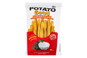 Сніданки сухі зі смаком картоплі та сметани з зеленню Палички оригінальні Potato boom м/у 50г