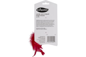Companion Cat Toy Candy Cane Striped Large Mouse